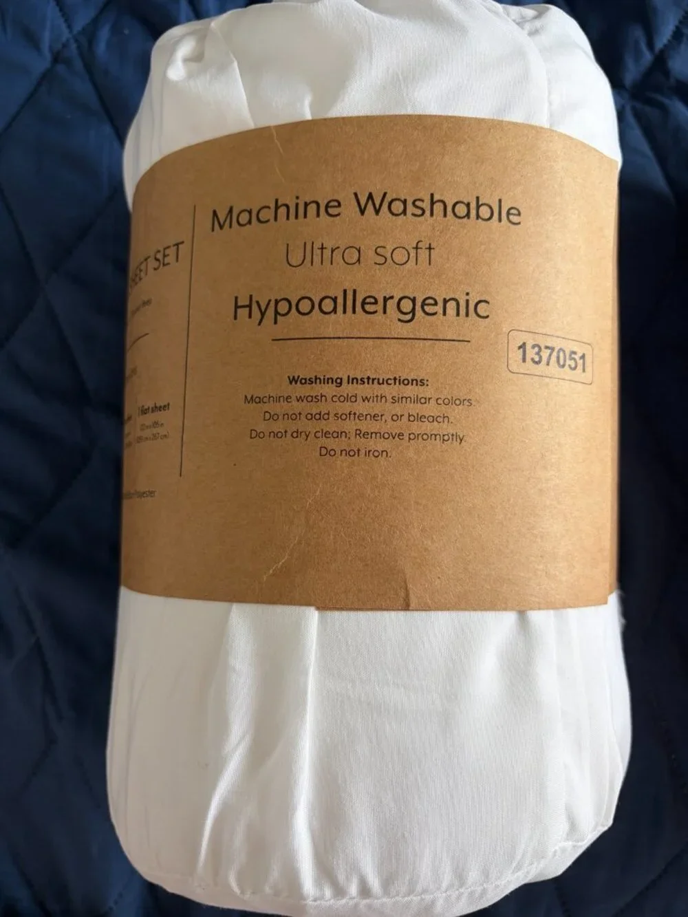Cal King White Microfiber Sheet Set Ultra Soft Hypoallergenic Deep Pocket NWT
